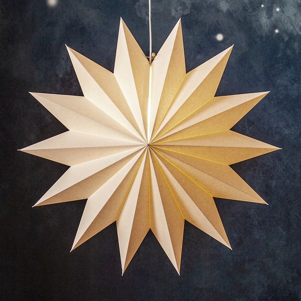 Gwiazda wisząca biała PLAIN 60 cm zdjęcie 2