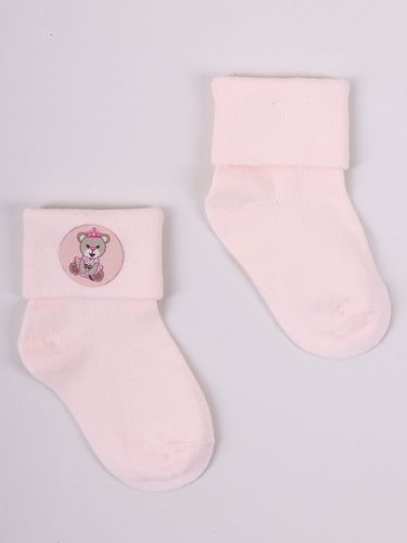 Skarpety niemowlęce bawełniane dziewczęce miś 3PAK 6-12 miesięcy YOCLUB na Arena.pl