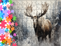 Puzzle tradycyjne Zwierzęta - Łoś