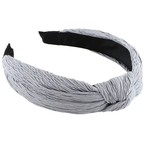 Opaska do włosów z supłem jednolita zdjęcie 1