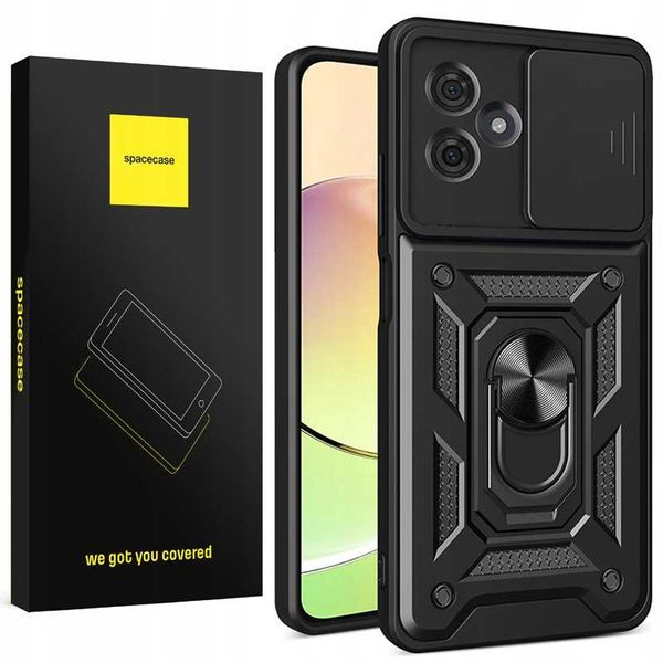 Spacecase Camring Motorola Moto G54 black zdjęcie 1