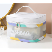 Kosmetyczka rozkładana WASHBAG kuferek krem KS75