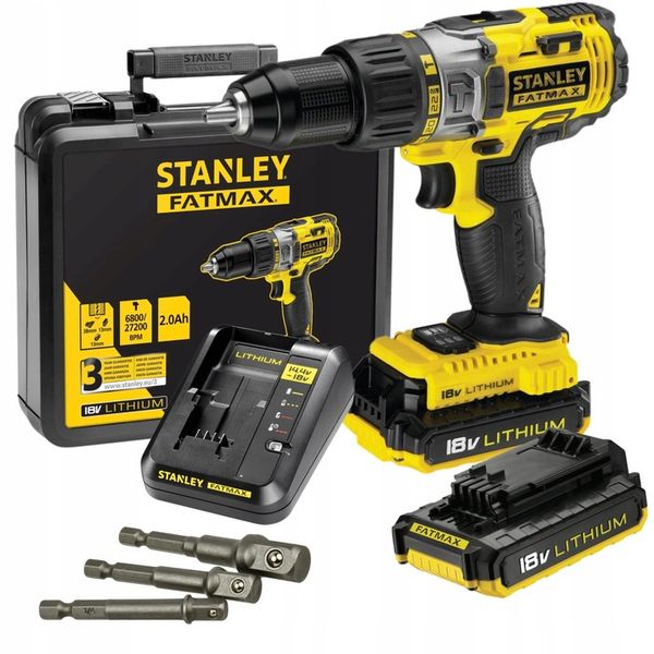 WKRĘTARKA STANLEY FMC625D2 2x2Ah Udar + ADAPTERY zdjęcie 5