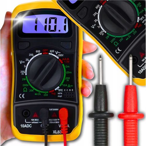 PROFESJONALNY MIERNIK PRĄDU DO MIERZENIA AMPEROMIERZ CYFROWY LCD UNIWERSALN na Arena.pl