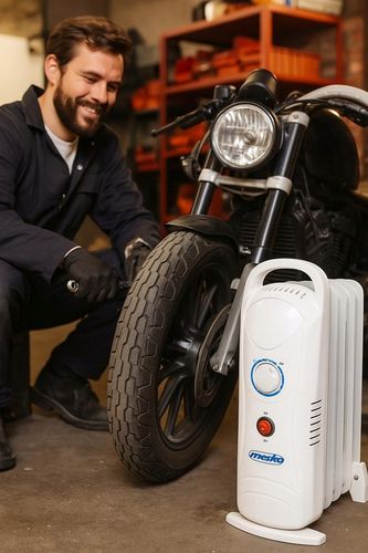 GRZEJNIK OLEJOWY ELEKTRYCZNY 800W OLEJAK 7 ŻEBEREK REGULACJA TEMP °C MESKO na Arena.pl