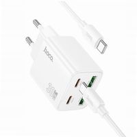 Ładowarka Hoco N56 30W 4 wejścia USB-C biała do Xiaomi Redmi Note 15 5G
