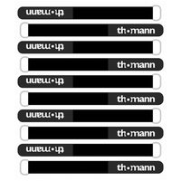 Opaski rzepowe do kabli 10 x 120 mm czarne metalowa klamra 10 szt.