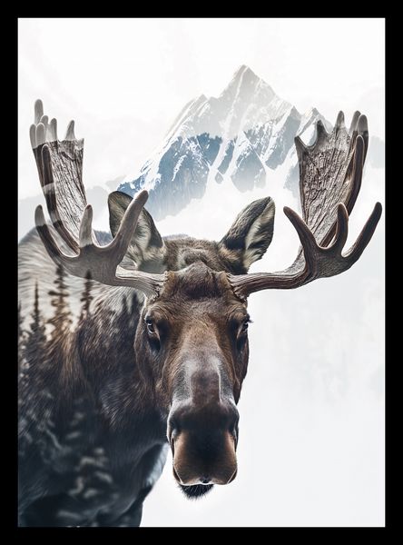 Plakat 20,5x28,4cm Łoś Duch Lasu zdjęcie 2