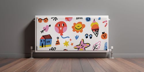 MATA Magnetyczna Na Grzejnik Kolorowe Postacie Komiks 90cm x 60cm na Arena.pl