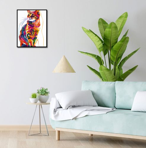 Plakat 40x50cm Nasycony Kot na Arena.pl