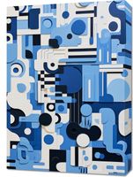 Obraz 50x70cm Niebieski Labirynt