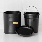Kompostownik czarny metalowy 2,5 l