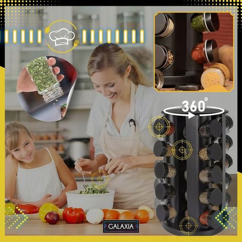 STOJAK NA PRZYPRAWY POJEMNIKI 20SZT Słoiczki Słoiki Przyprawnik i na Arena.pl