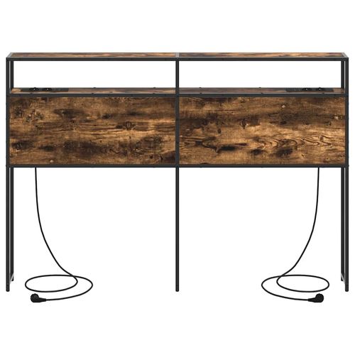 Zagłówek do przechowywania z półką Wędzony dąb 150 cm na Arena.pl