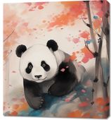 Obraz 90x100cm Panda wśród Klonów