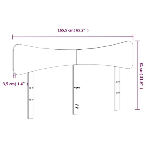 Wezgłowie do łóżka, białe, 160 cm, lite drewno sosnowe na Arena.pl