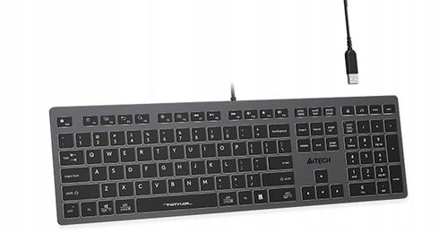 Klawiatura niskoprofilowa do domu i biura A4Tech FX60H białe podświetlenie na Arena.pl