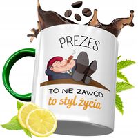 Kubek Zielony Dla Prezesa Na Urodziny Prezent