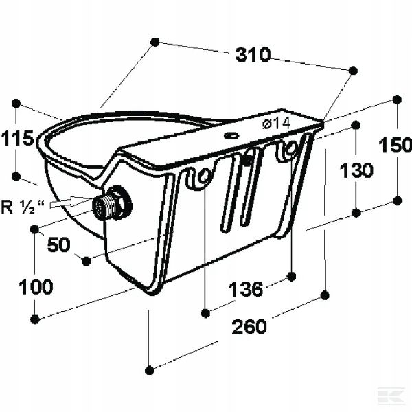 SU1000340 Poidło Miskowe Model 340 zdjęcie 2