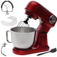 Robot planetarny kuchenny mikser z misą 5l 1500W łopatka czerwony
