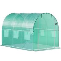SZKLARNIA TUNEL 6M² METALOWA BAUERKRAFT UV MOSKITIERY PE 140G