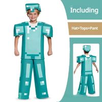 Strój Cosplay Anime Pixel-Man dla Graczy Creeper Steve na Halloween