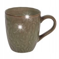 KUBEK CERAMICZNY 330 ml brązowy Noyer glamour