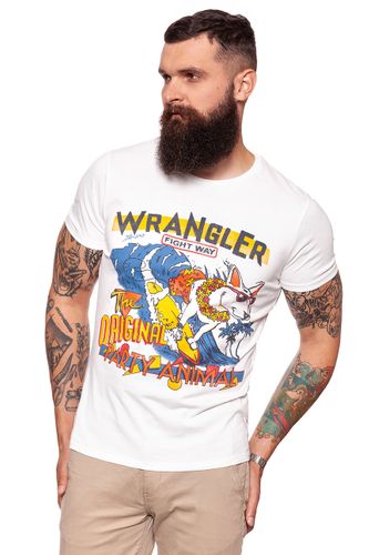WRANGLER WAVE TEE OFFWHITE W7B49FK02 L na Arena.pl