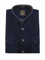 Koszula męska sztruksowa granatowa L