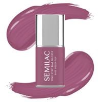 SEMILAC LAKIER HYBRYDOWY 3w1 ONE STEP GLOSSY S205 PURPLE BEIGE 7ml