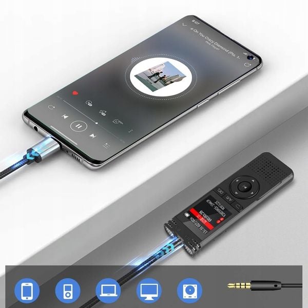 Szpiegowski Dyktafon cyfrowy1536Kbps 32GB detekcja zdjęcie 5
