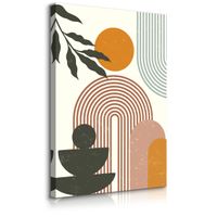 Obraz Na Ścianę Gałązki Słońce Natura Styl Boho Minimalizm 20cm x 30cm