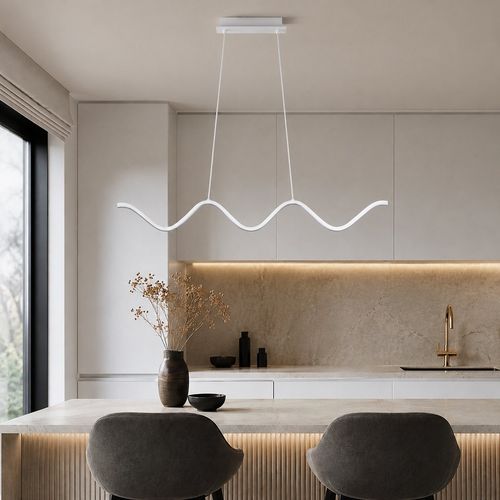 Lampa wisząca ZIGZAG LED biała 90 cm na Arena.pl