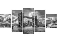 70CM 150CM OBRAZ 5 ELEM TOWER BRIDGE ŚCIENNY