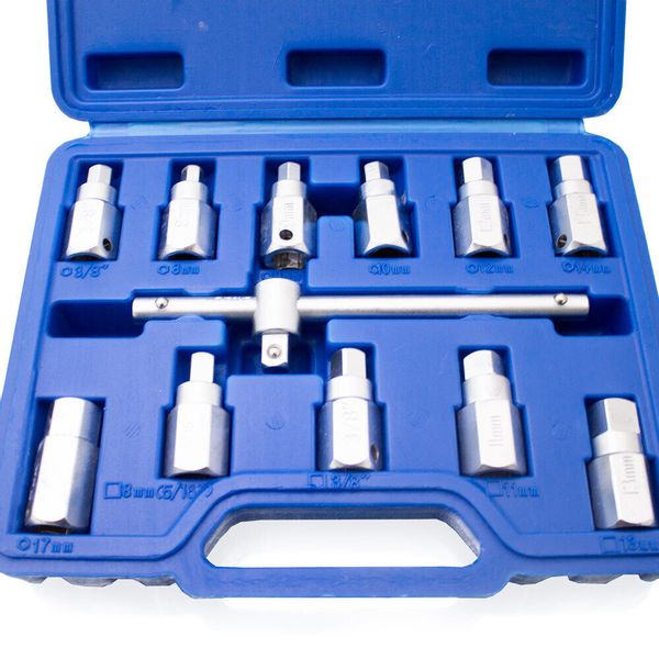 Klucze do korków oleju nasadki 12 elementów zdjęcie 3