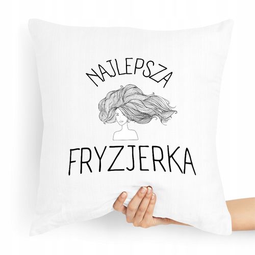 Poduszka Dla Fryzjera Najlepsza Fryzjerka Z Nadrukiem Ze Zdjęciem na Arena.pl