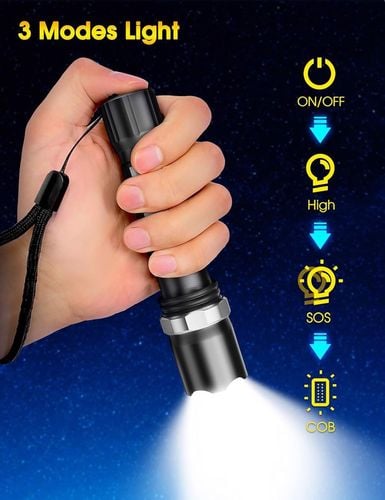 latarka led mini ładowanie usb 3 tryby na Arena.pl