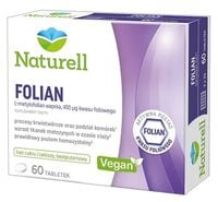 Naturell Folian 400 ug kwasu foliowego 60 tabletek