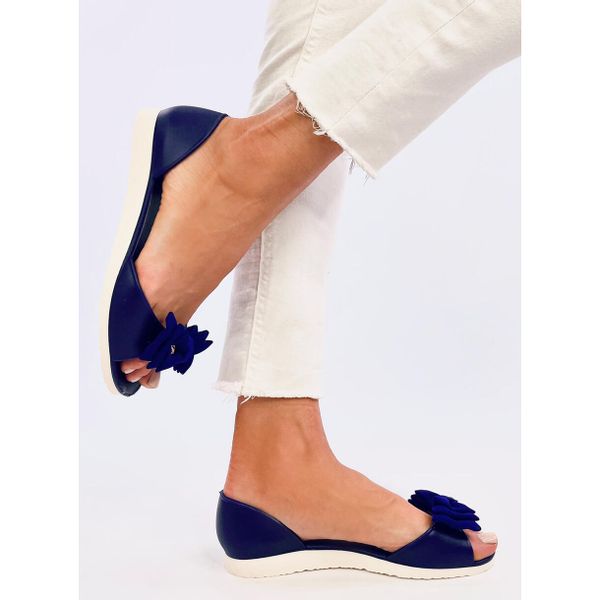 Baleriny meliski open toe Navy r.40 zdjęcie 5