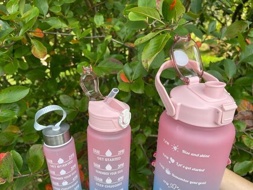 BIDON BUTELKA na WODĘ MOTYWACYJNA Zestaw 3 SZT. SHAKER FITNES 2L 0,7L 0,3L na Arena.pl