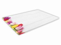 SZKLANA DESKA KUCHENNA 40x30 269b Tulipany