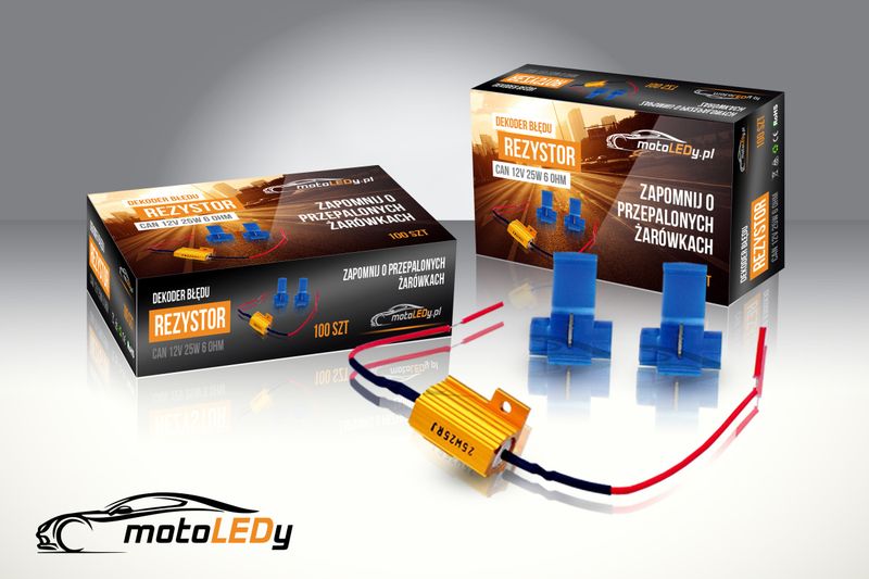REZYSTOR - DEKODER BŁĘDU CAN 25W 6 OHM 12V zdjęcie 8