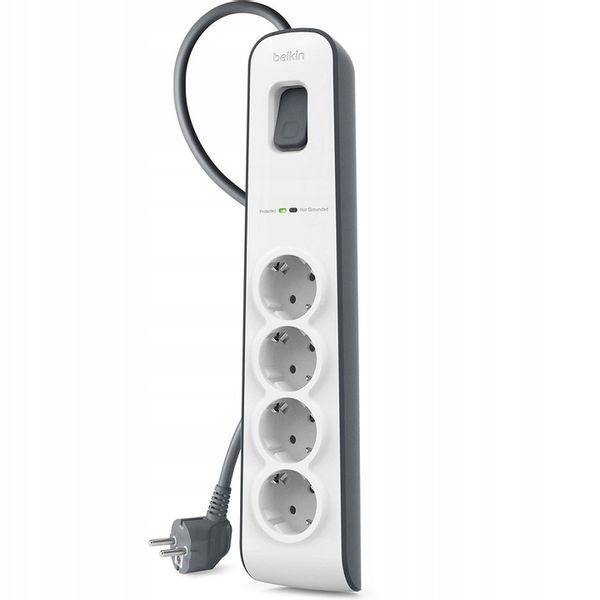 Belkin Listwa antyprzepięciowa do 525J 4x AC Schuko, z kablem 2m BSV400VF2M zdjęcie 3