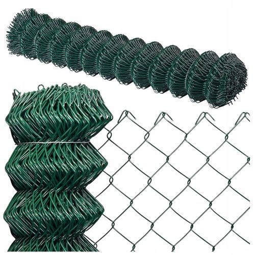 SIATKA OGRODZENIOWA 125 cm OCYNK + PCV ZIELONA drut 3,0 mm rolka 10mb 1,25m na Arena.pl