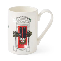 Portmeirion Kubek Meirion 350ml Christmas Door świąteczny na prezent biały