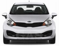 Kia Rio Sedan - Chromowane Listwy Grill Chrom Atrapy Zderzaka Tuning