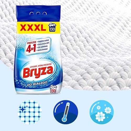 Bryza 4w1 proszek WHITE 8,45kg / 130 prań na Arena.pl