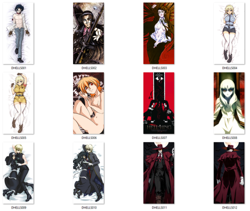 Dakimakura Hellsing DO WYBORU 60x30 na Arena.pl