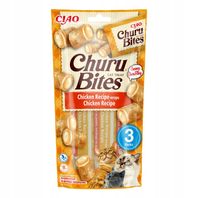 INABA CAT CHURU BITES CHICKEN Przysmaki dla Kota ZESTAW 4 opak. x (3x10g)