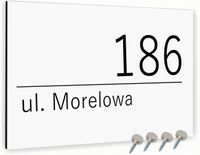 Tabliczka adresowa Dibond Tablica numer domu Biała 30x20